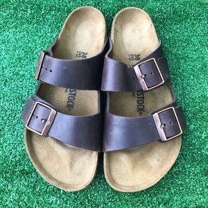 Birkenstock Women Sandals Sz 38 Brown